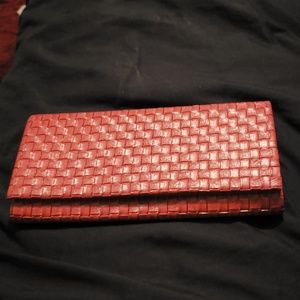 Red leather bag